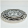 Image 4 : 3pc Versace Rosenthal Porcelain Plate Set, Marqueterie