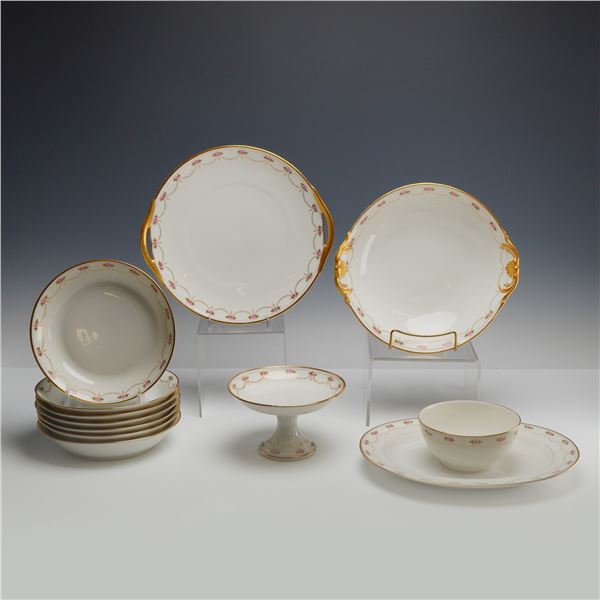 12pc Bernardaud Limoges Porcelain Tablewares