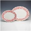 Image 1 : 2pc Booths Vine & Wheat Pink Transferware Platters