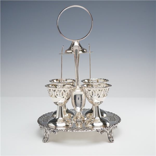 Plato EPNS Egg Cruet Set