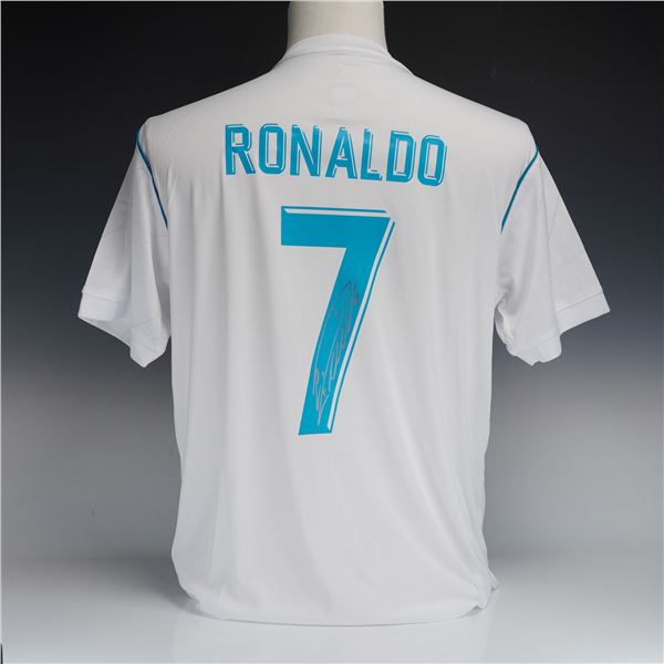 Signed Cristiano Ronaldo Real Madrid CF 2017/18 Home Jersey with COA