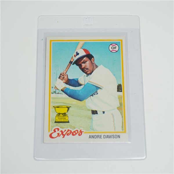 1978 Topps Andre Dawson Rookie Card Number 72 Montreal Expos