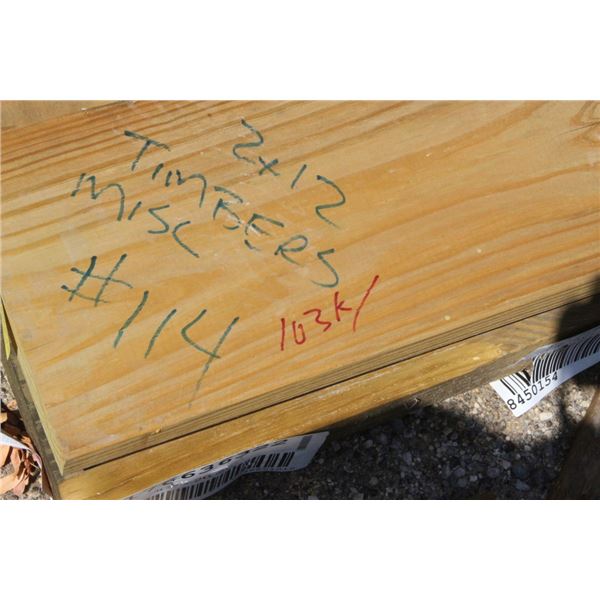 Misc. Timbers  2X12