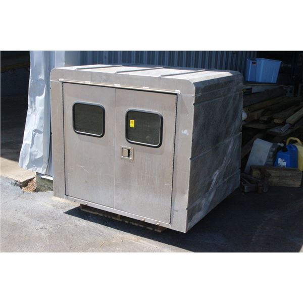 Alum Truck Box For Carry All Style Golf Carts w/Rear Swing Doors/Windows