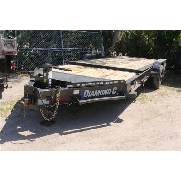 2022 Diamond C 12K  Lb. Cap  T/A Tip Deck Equip Trailerw/Brakes