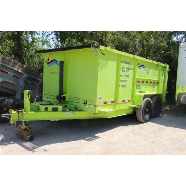 2022 Fabrec  T/A 14K  LB Cap 7'  X  14'  High Wall Dump Trailer