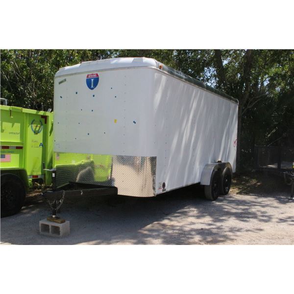 2024 Fabrec  T/A  6'  X  17'  Enclosed Trailer w/Swing Doors/Side Door, Camera