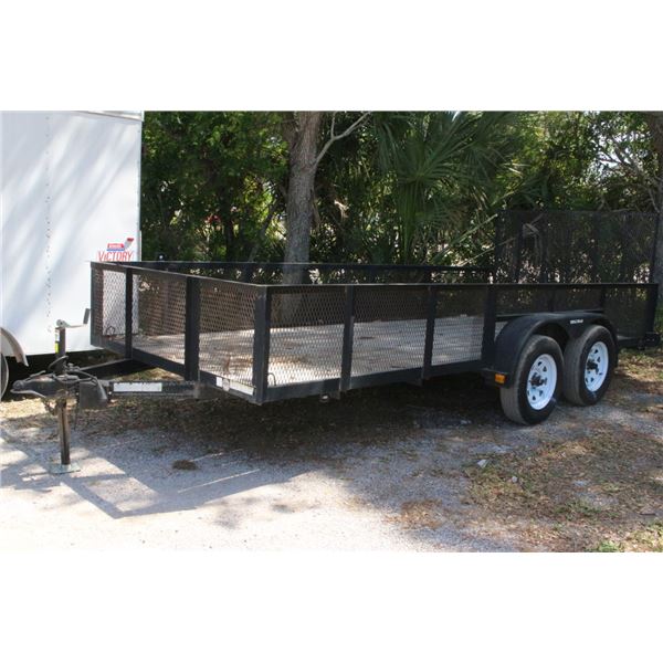 2022 Triple Crown T/A  6'  X  17' Utility Trailer w/Mesh Ramp, Nice Condition