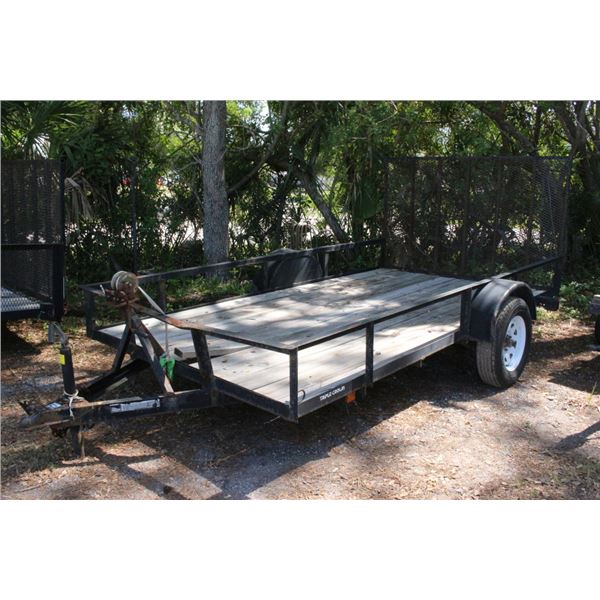 Triple Crown S/A  6'  X  12' Utility Trailer w/Mesh Ramp