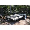 Image 1 : Triple Crown S/A  6'  X  12' Utility Trailer w/Mesh Ramp