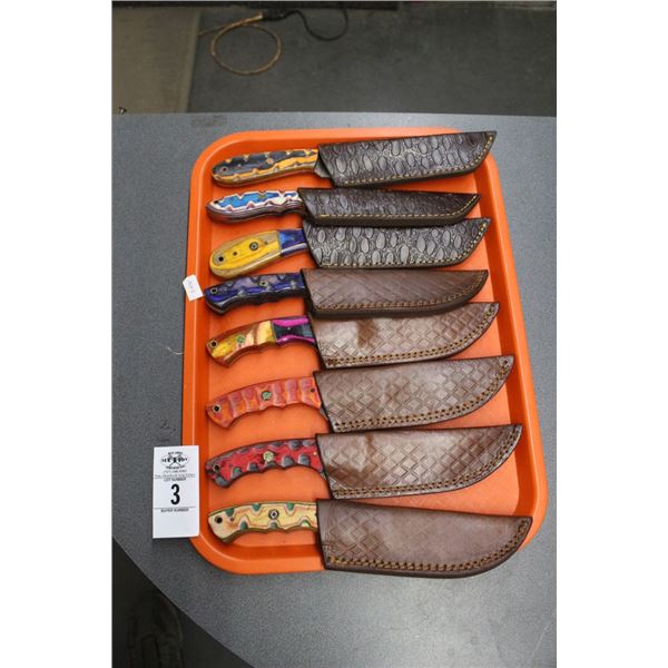 8-Custom Knife w/Sheath - 8 X $