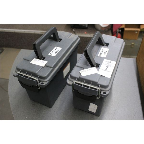 Ammo Boxes  2 w/1050 Count  .223  Ammo