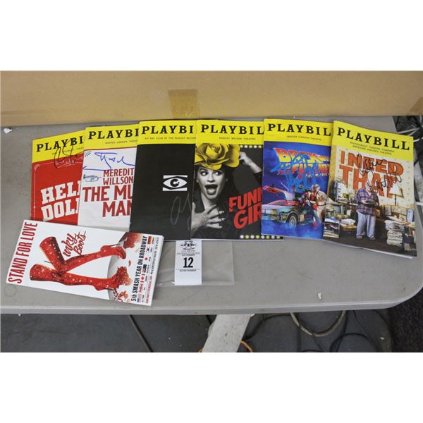 Autographed Playbills Hello Dolly, Funny Girl, Back To The Future, Dan Devito, Others