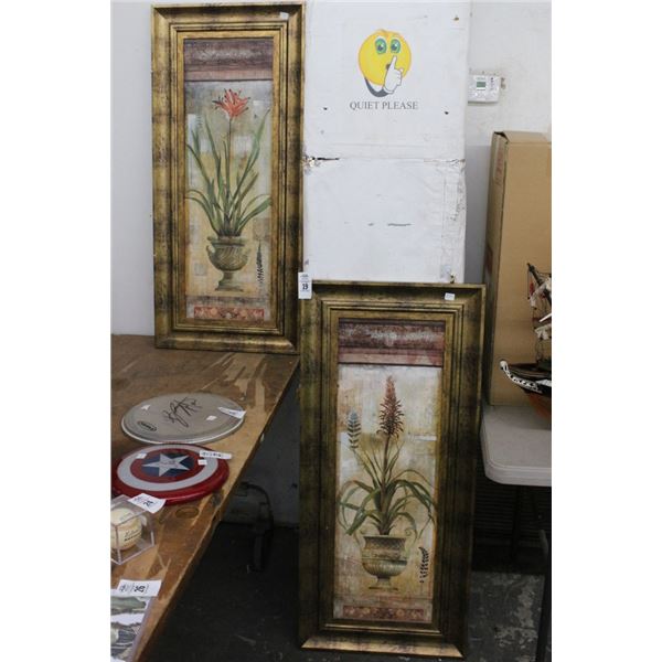 Oil On Board Floral Still Life Framed - 18"  X  40"  - 2