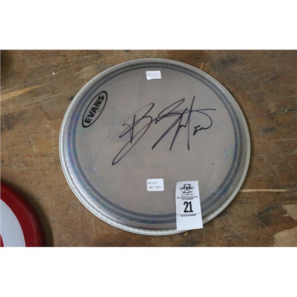 Bruce Springsteen Autographed Drum Panel