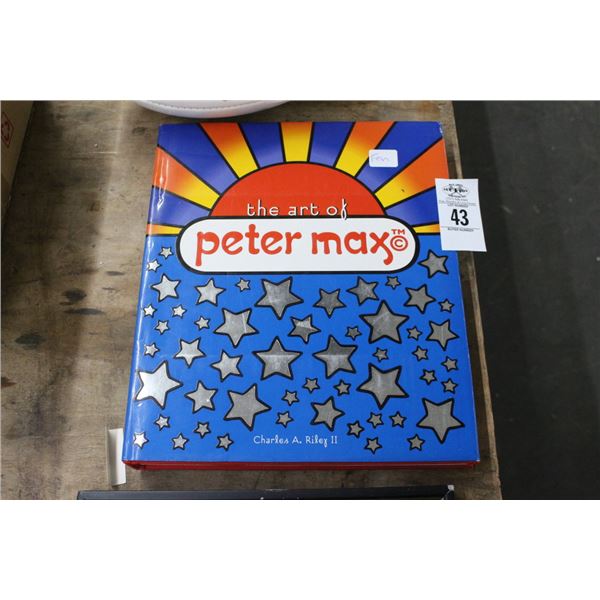 Peter Max Autographed Book - Binder is Damaged