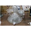 Image 1 : Asst. Pressed Crystal Vase, Compost, Candlesticks, Trays