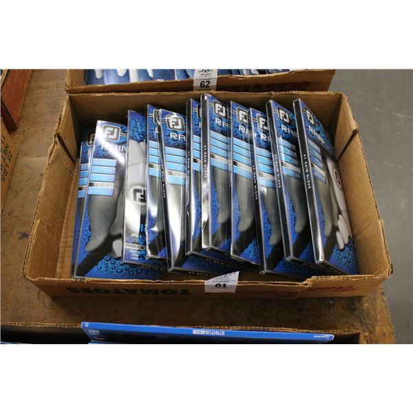 11-Foot Joy Rain Grip Golf Gloves - NEW - 11 X $