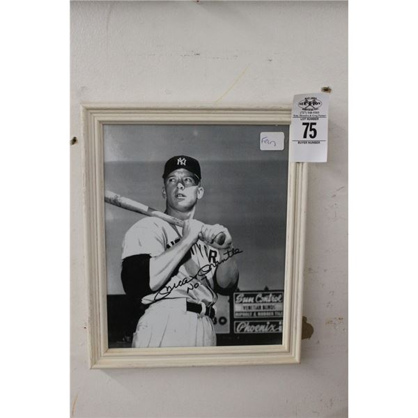 Mickey Mantle Vintage Autogaraphed Photo