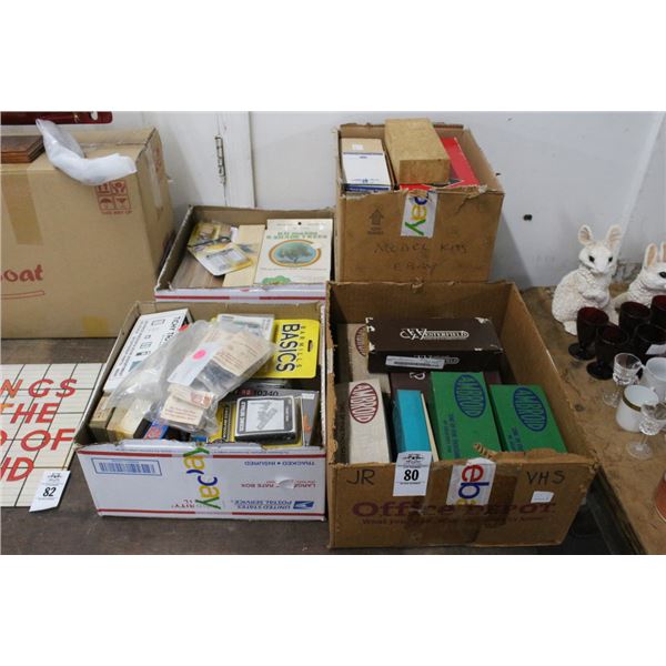Railroad Scale Models, Scenery Sets - 4 Boxes