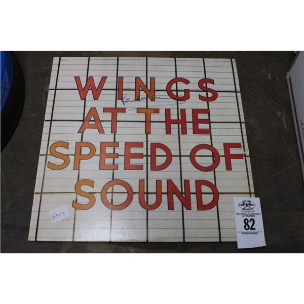 Paul McCartney Wings Autographed Vinyl Record Album