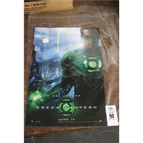 Green Lantern Autographed Promotion Ryan Reynolds