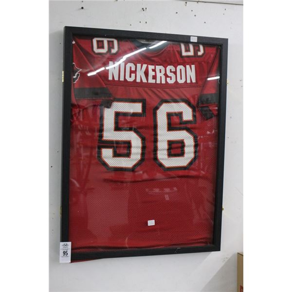 TB Bucs Hardy Nickerson # 56 Framed Jersey