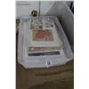 Image 1 : Tub w/Unframed Art - Large Quantity