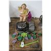 Image 1 : Cast Grape/Palm Wall Art, Single Burner, Control Box, Cherub/Religious Figurines