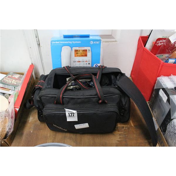 Olympus Pro Camera, Lens, Flash, Bag, Answering Machine Phone