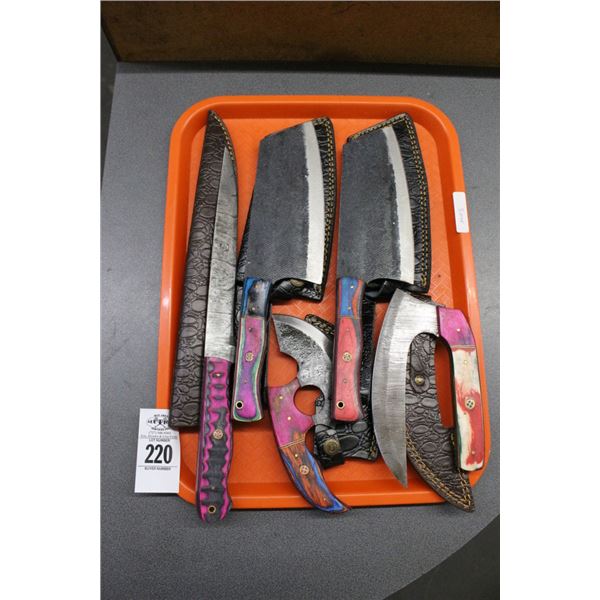 5-Custom Knife w/Sheath - 5 X $