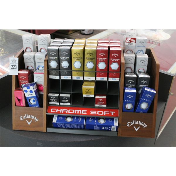 Callaway Ball Display w/40 Ball Sleeves
