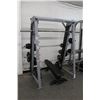 Image 1 : Matrix Squat/Bench Press Exercise Unit w/Bench, Asst. Plate Weights