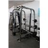 Image 2 : Hoist Multi Use Rack w/Pull Up Bars, Squat Rack, Stand w/Asst. Plate Weights