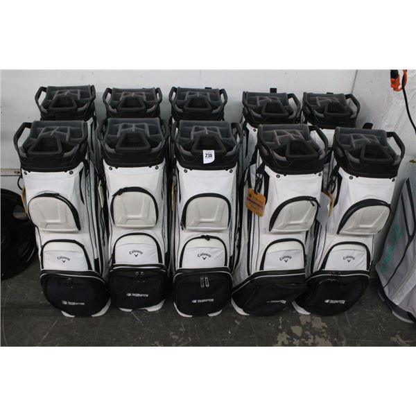 10-Callaway Orgh White Golf Club Bags- NEW - 10 X $
