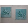 Image 1 : Oil On Canvas Sea Turtle Wall Art Signed Brent Pair