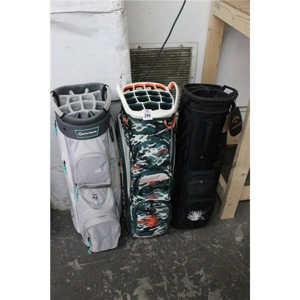 3-NEW Golf Club Bags - 3 X $