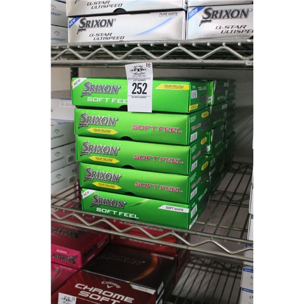 15-Srixon Soft Feel Golf Balls - Dozen - 15 X $
