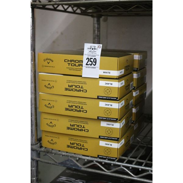 10-Callaway Chrome Tour Golf Balls - Dozen - 10 X $
