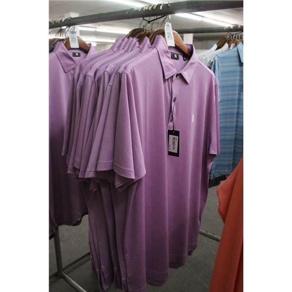 10-Foot Joy Lavender Men's Golf Shirts - NEW - 10 X $