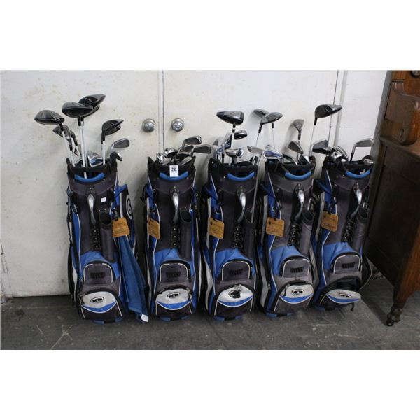 5-Cleveland Golf Bags w/Rental Clubs - 5 X $