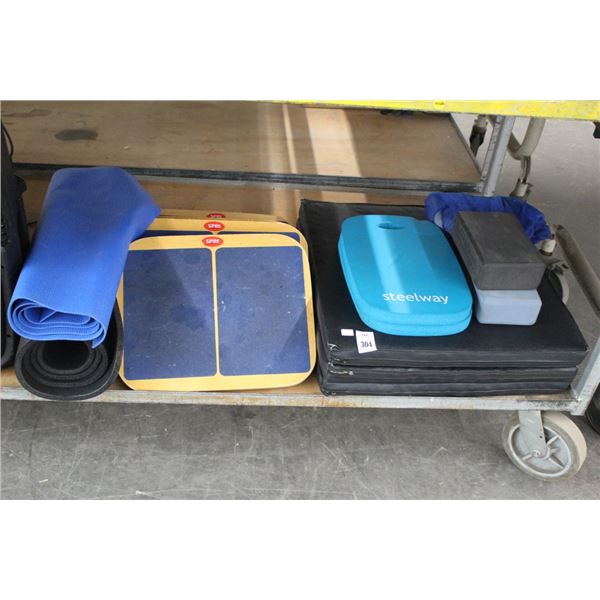 Yoga Mats, Blocks, Exercise Mats, Step Boards