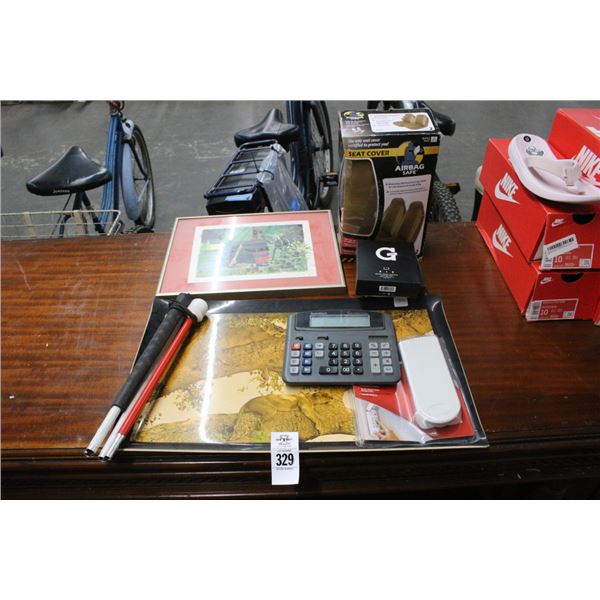 Keyless Entry, Calculator, Lion Tray, Wall Art, Seat Cover