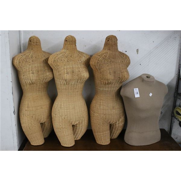 Wicker/Other Clothing Busts - 4