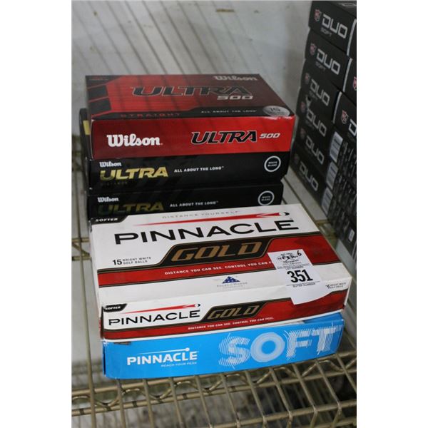 6-Pinnacle/Wilson Golf Balls   15PK - 6 X $
