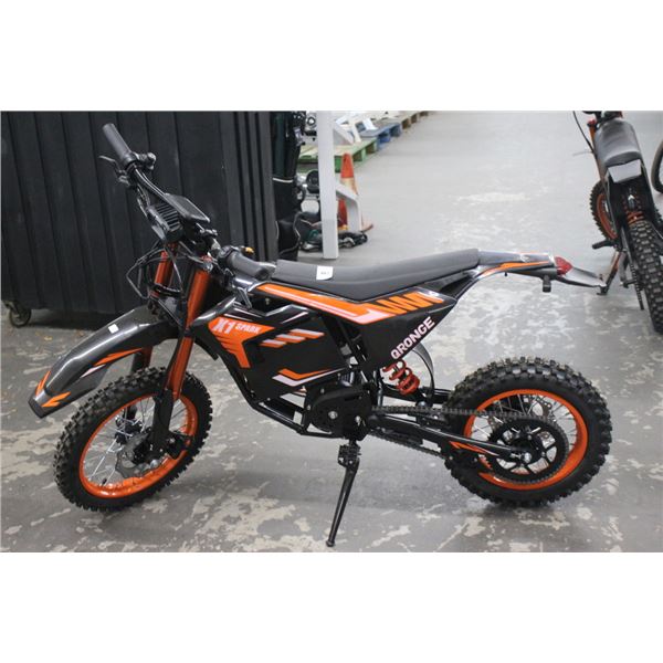 Orange X1 Spark E Dirt Bike - New Condition