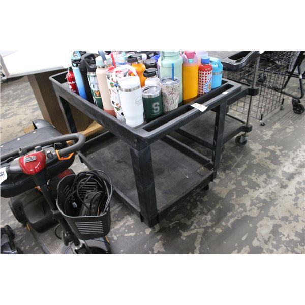 Rubbermaid Black Storage Cart