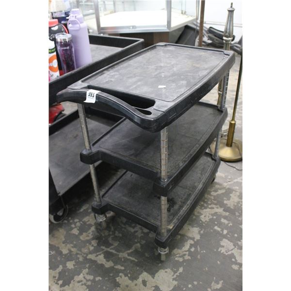 Metro Black 3 Shelf Storage Cart
