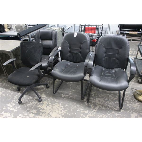 Black Office Chairs - 4