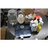 Image 1 : Weight Scale, Jar w/Spigot, Propane Stove, Cleaners, Thermos